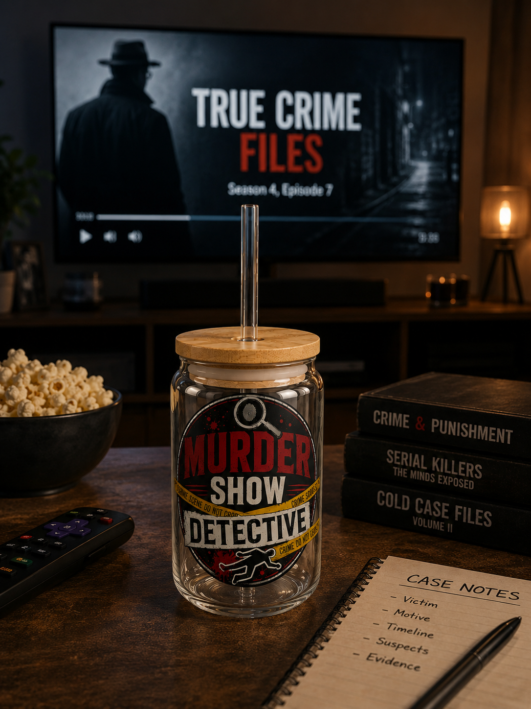 Detective 16oz Ceramic Mug — True Crime Lover Gift
