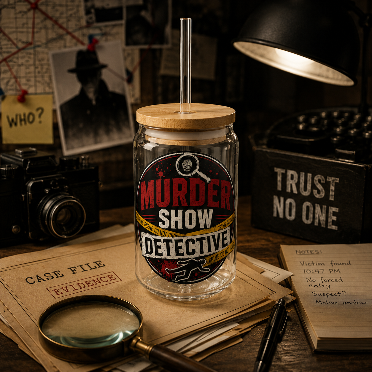 Detective 16oz Ceramic Mug — True Crime Lover Gift