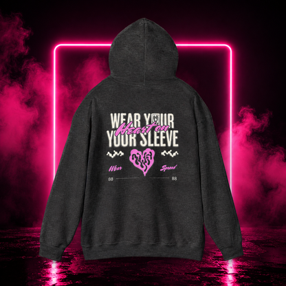 Wrapped in Love Hooded Sweatshirt — Cozy Aesthetic Graphic Hoodie